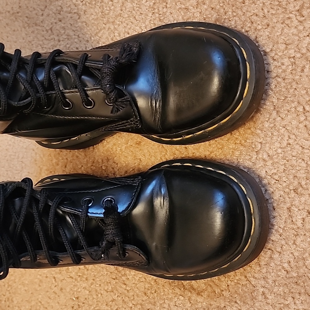 Dr. Martens 20 eyes 9663 Moto Lace-up Boots - Picture 4 of 16